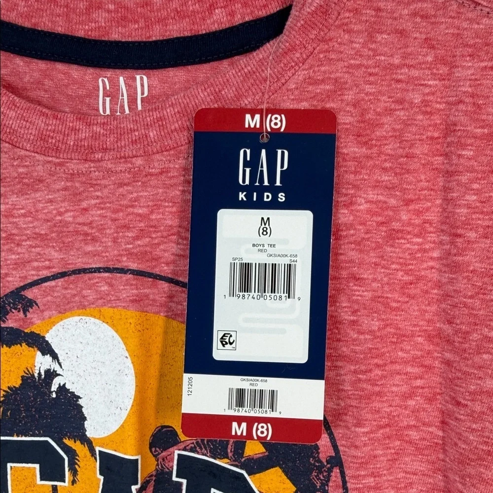 GAP Kids Heather Red Graphic Tee